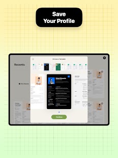 Tagabuo ng Resume - Screenshot ng Template ng CV