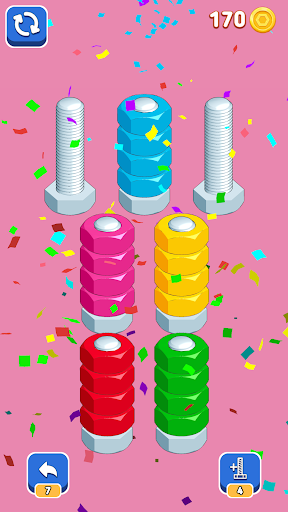Nuts Puzzle: Sort By Color Screen 3