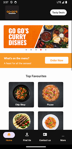 Android application Go Go's Takeaway screenshort