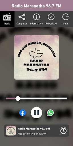 Android application Radio Maranatha 96.7 FM screenshort