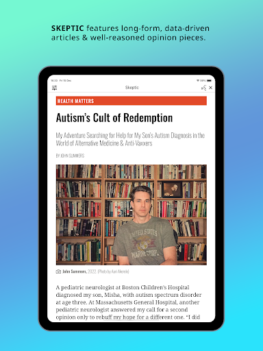 Screenshot of Skeptic Magazine