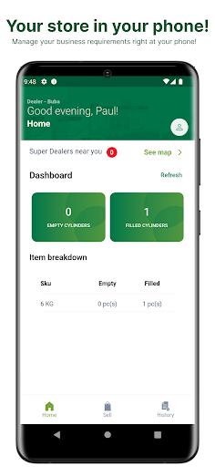 Android application Puma Gas Agent screenshort
