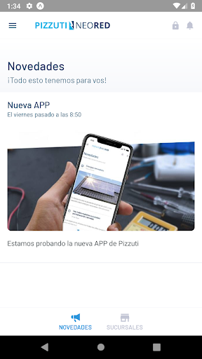 Android application Pizzuti::Neored screenshort