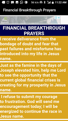 Financial Breakthrough Prayers