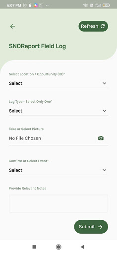 SNO Services Screen 2