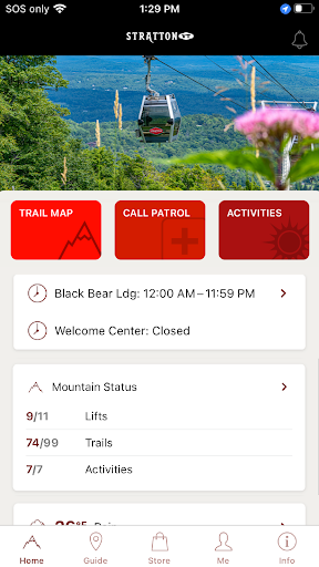 Android application Stratton Mountain screenshort