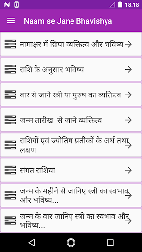Android application Naam se Jane Bhavishya screenshort