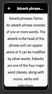 Adverb phrase