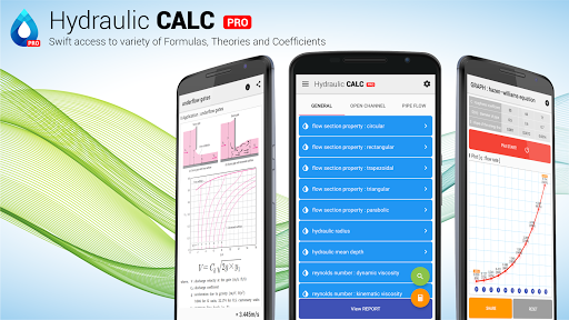 Android application Hydraulic CALC pro screenshort