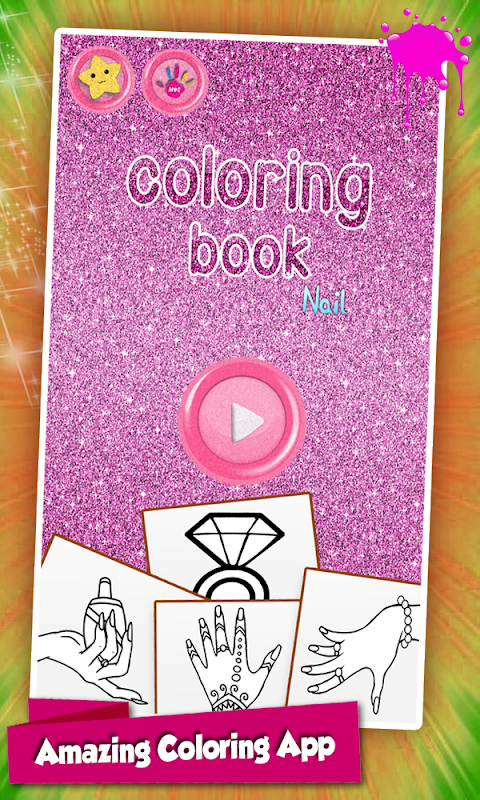 Fashion Nail Coloring Pagesのおすすめ画像1