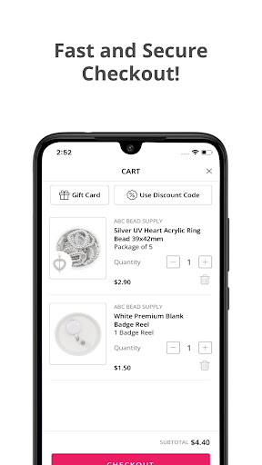 Screenshot of ABC Bead Supply