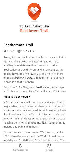 Android application Booklovers Trail screenshort