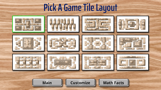 Math Facts Mahjong Game Screenshot