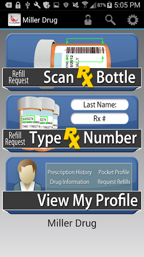 Android application Miller Drug screenshort