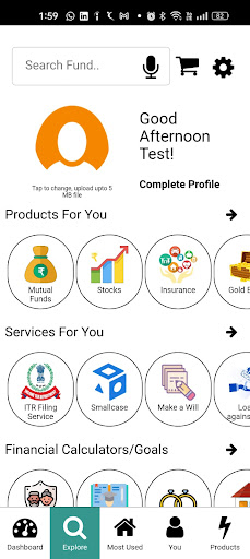 Android application Vandana Savings screenshort