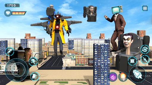 Toilet Rope Monster Game 3D