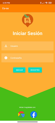 Android application Coox - Servicio de Taxi screenshort