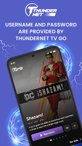 Android application Thundernet TV GO screenshort