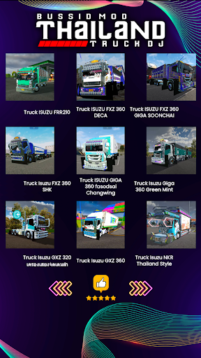 Bussid MOD Thailand Truck DJ Screen 3