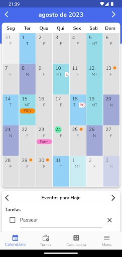 Android application Rendimento Saúde Pública screenshort