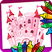 Castle and House Coloring Book