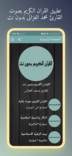 القران محمد الغزالى بدون نت Screenshot 1 - AppWisp.com