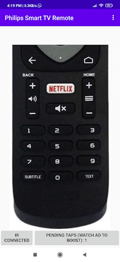 Philips TV Remote App Screen 2