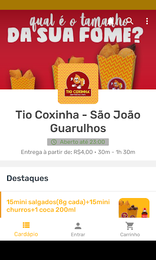 Android application Tio Coxinha - São João Guarulh screenshort