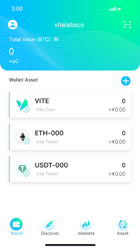 Android application Vite: Zero Gas Layer-1 screenshort
