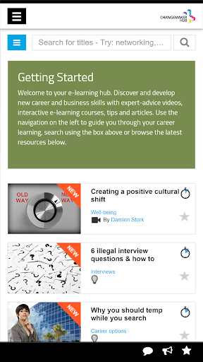 Android application Changemaker Hub Portal screenshort