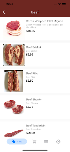 Joes Meats Screen 2