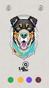 Coloring Dogs Stress Relief 1.0.0 APK + Mod (Unlimited money) untuk android