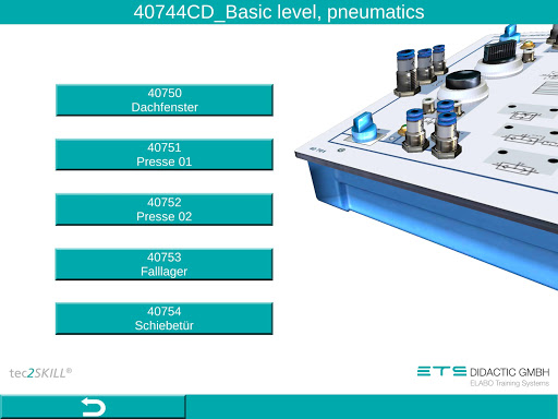 tec2SKILL Pneumatics Screen 2