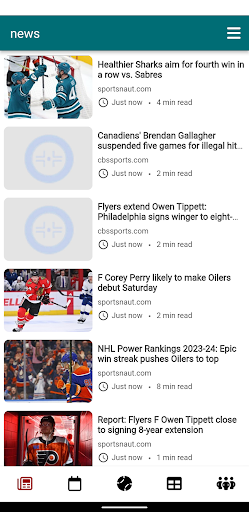 Android application San Jose Hockey Sharks Edition screenshort