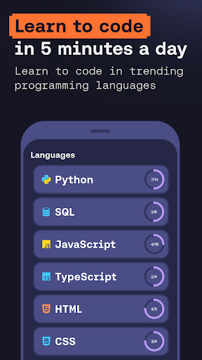 Android application Learn Coding/Programming: Mimo screenshort