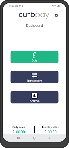 Android application CurbPay screenshort