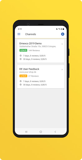 Android application eTrusted (Shop Owners) screenshort