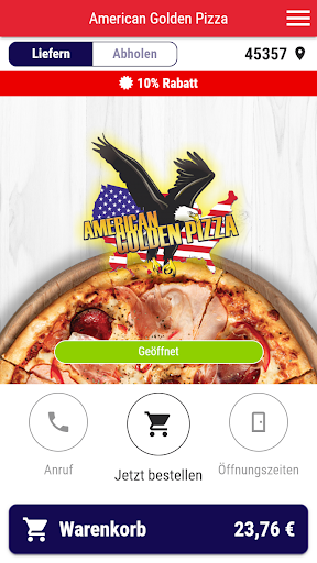 Android application American Golden Pizza screenshort
