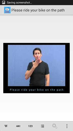Android application Auslan Tutor screenshort