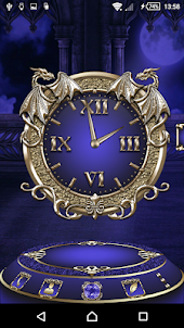 Moonlight Dragons Clock Widget