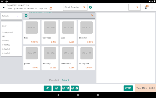 CAISSE FACTUROZOR Screen 2