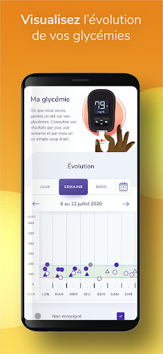 Lecteur glycémie avec application mobile gratuite