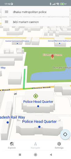 Dhaka Bangladesh Offline Map Screen 3