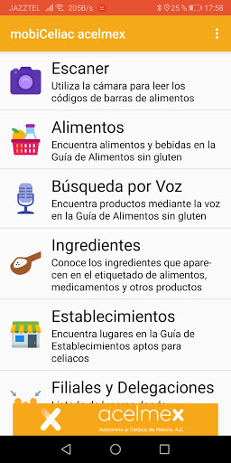 mobiCeliac ACELMEX Screenshot 2 - AppWisp.com
