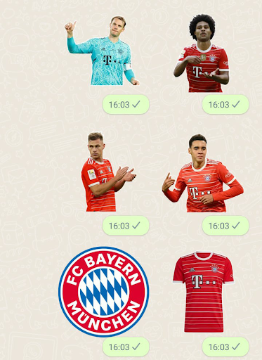 Bayern Munich Stickers Screen 2