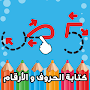 كتابة الحروف و الارقام العربية‎