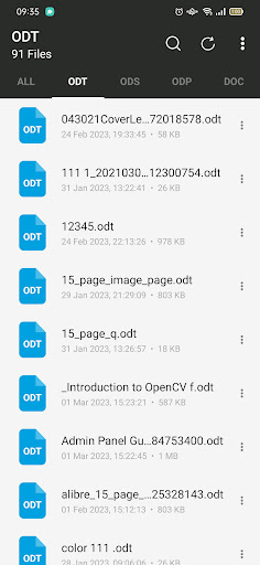 ODT File Reader Screen 2