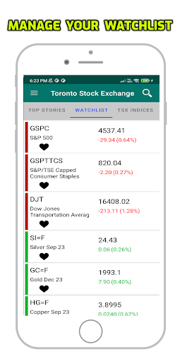 Toronto Stock Exchange Screen 2