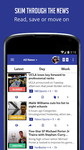 Screenshot of College Basketball News, Video