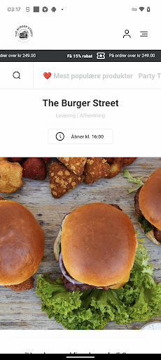 Android application The Burger Street screenshort